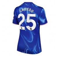 Chelsea Moises Caicedo #25 Hjemmedrakt Dame 2024-25 Kortermet